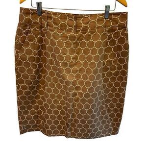 Apostrophe Brown Textured Pencil Skirt Women Size 16 Front Zip Pockets Workwear